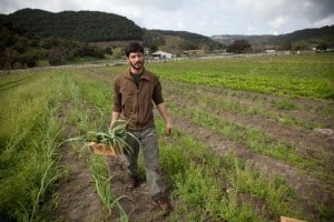 [Image: working on the farm]