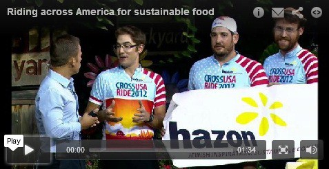 [Video: Cross-USA Riders Appear on KARE 11]