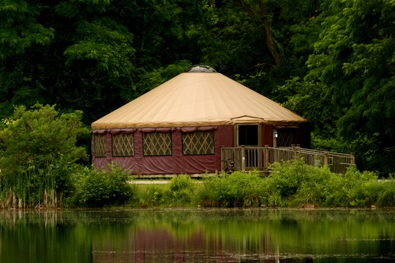 Red Yurt Exterior