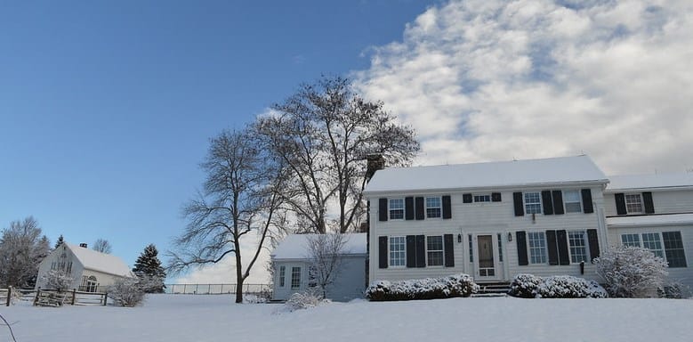 181 beebe in the snow - main house